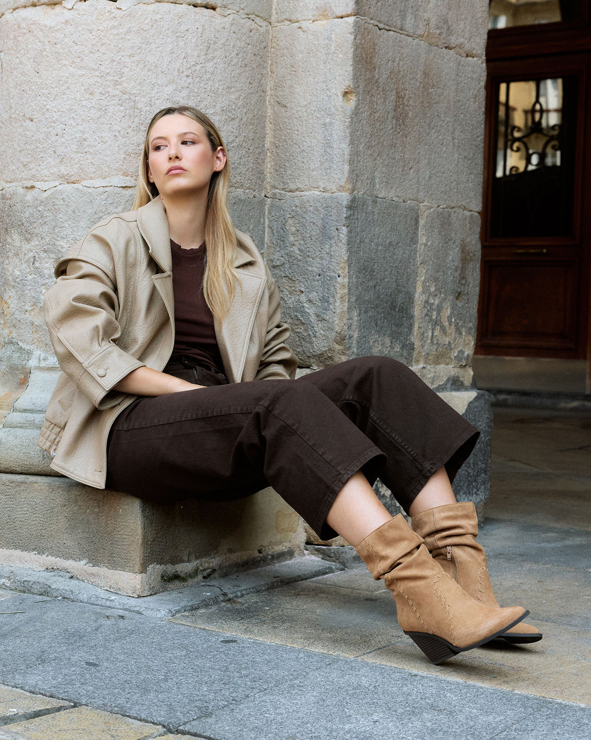 Bota Beige de Mujer Allende