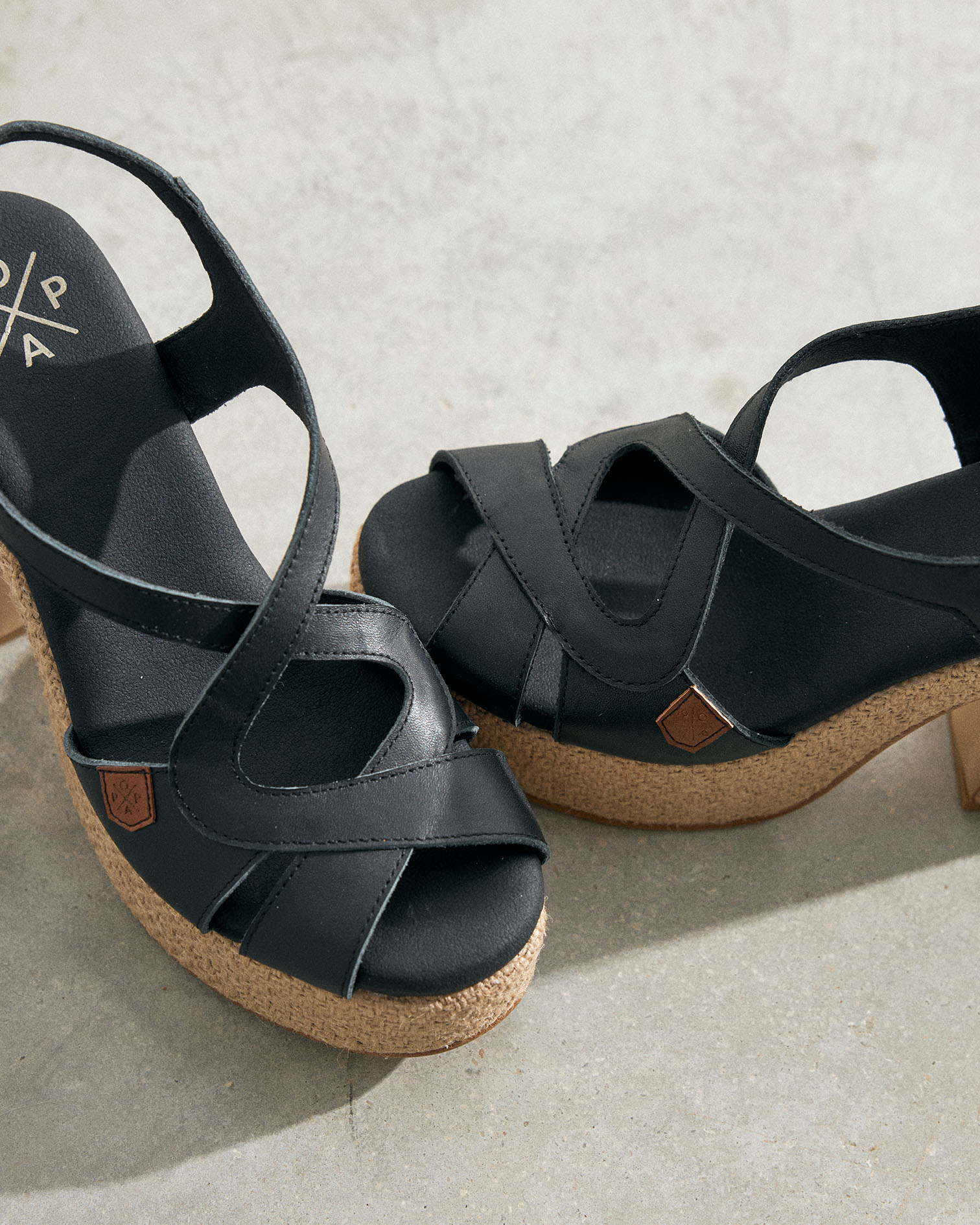 Sandalia Balares Piel Negro