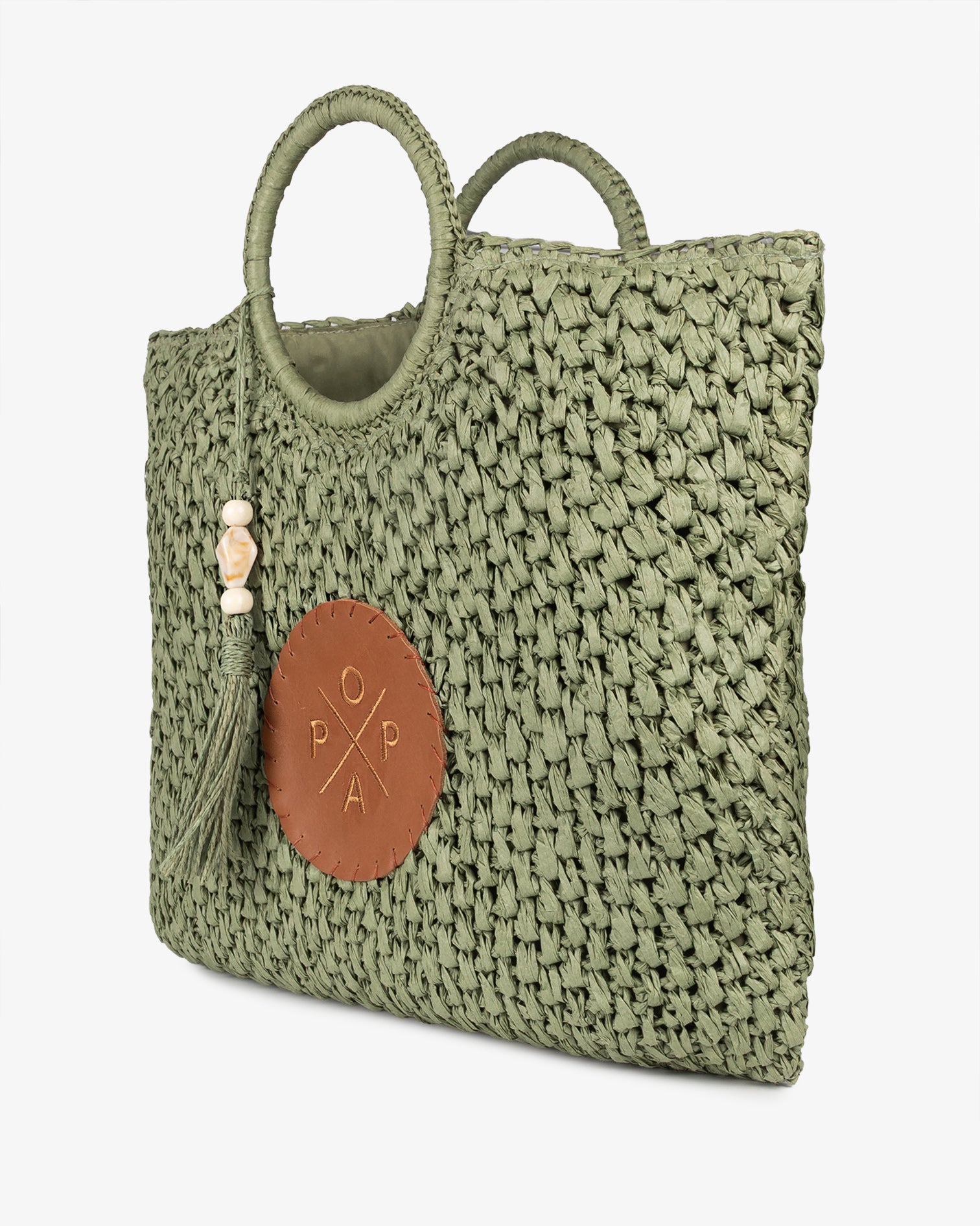 Bolso Solea Rafia Kaki M
