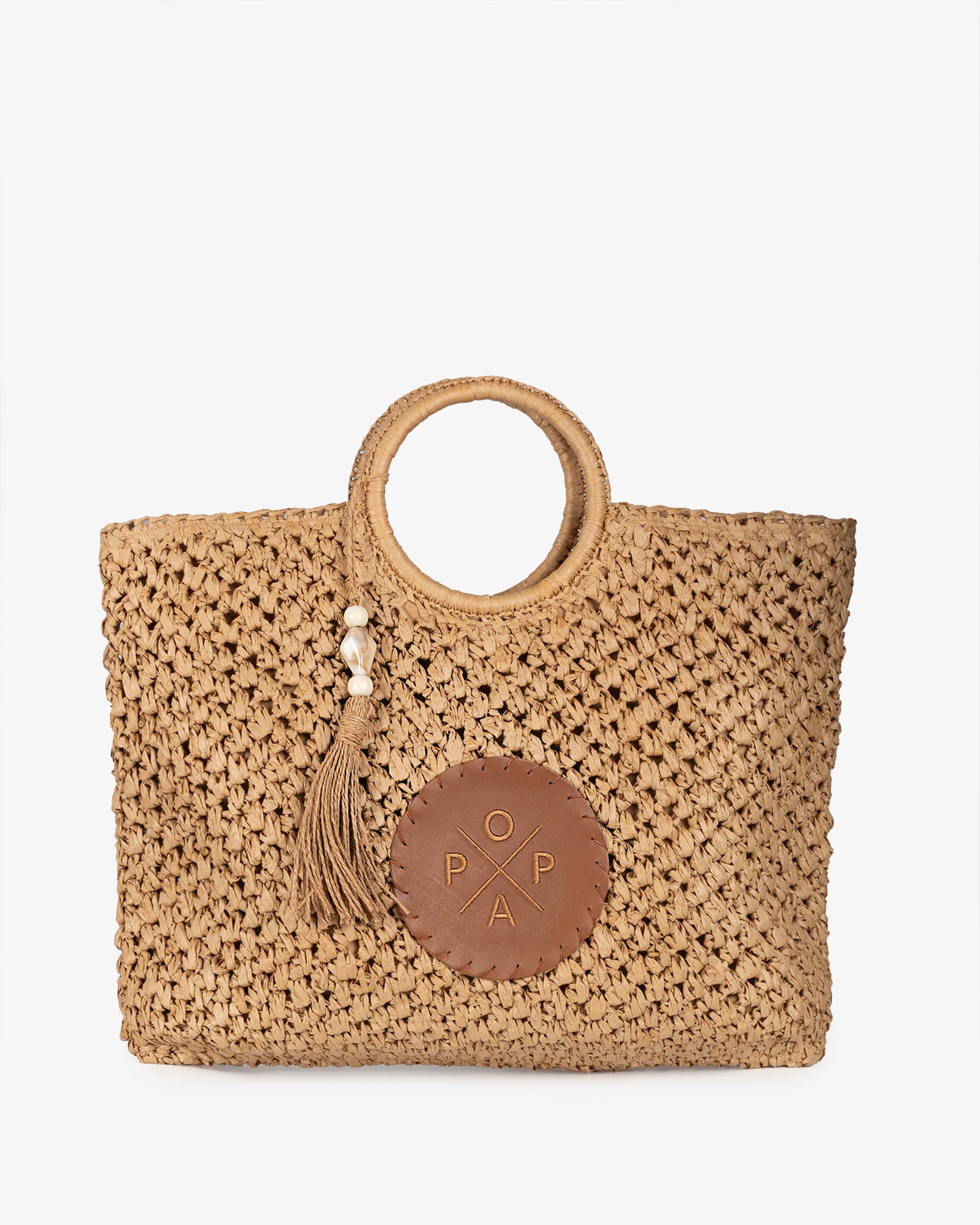 Bolso Solea Rafia Cuero M