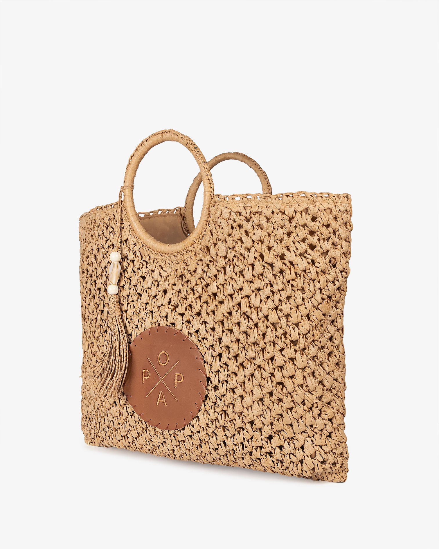 Bolso Solea Rafia Cuero M