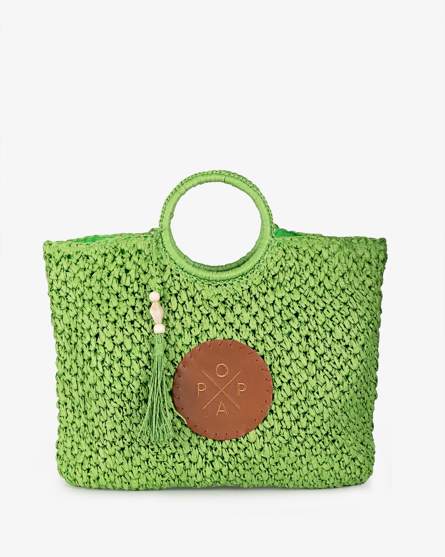 Bolso Solea Rafia Verde M