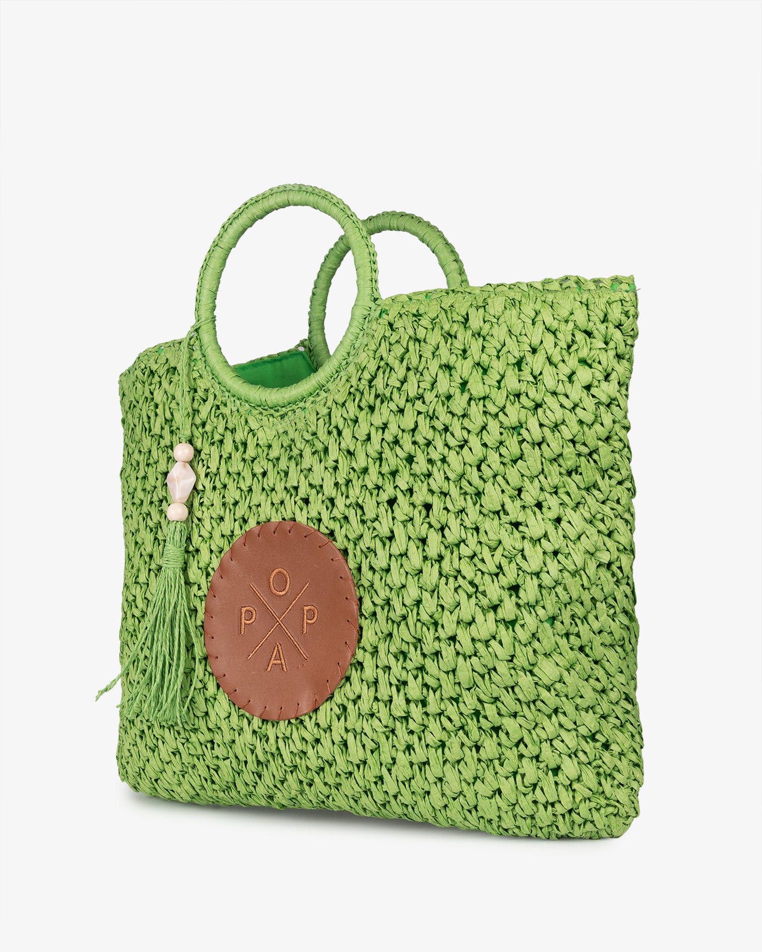 Bolso Solea Rafia Verde M