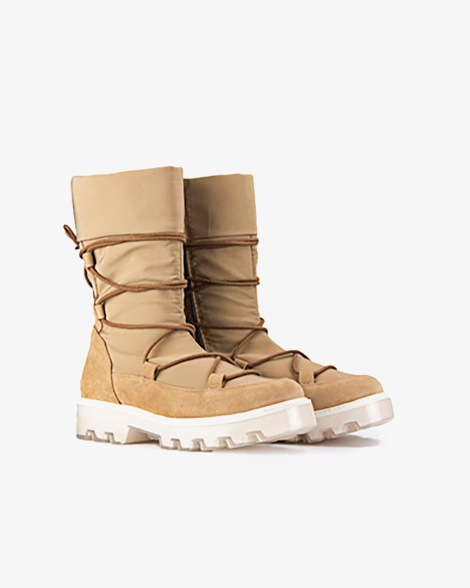 Beige Serraje Masella Boot