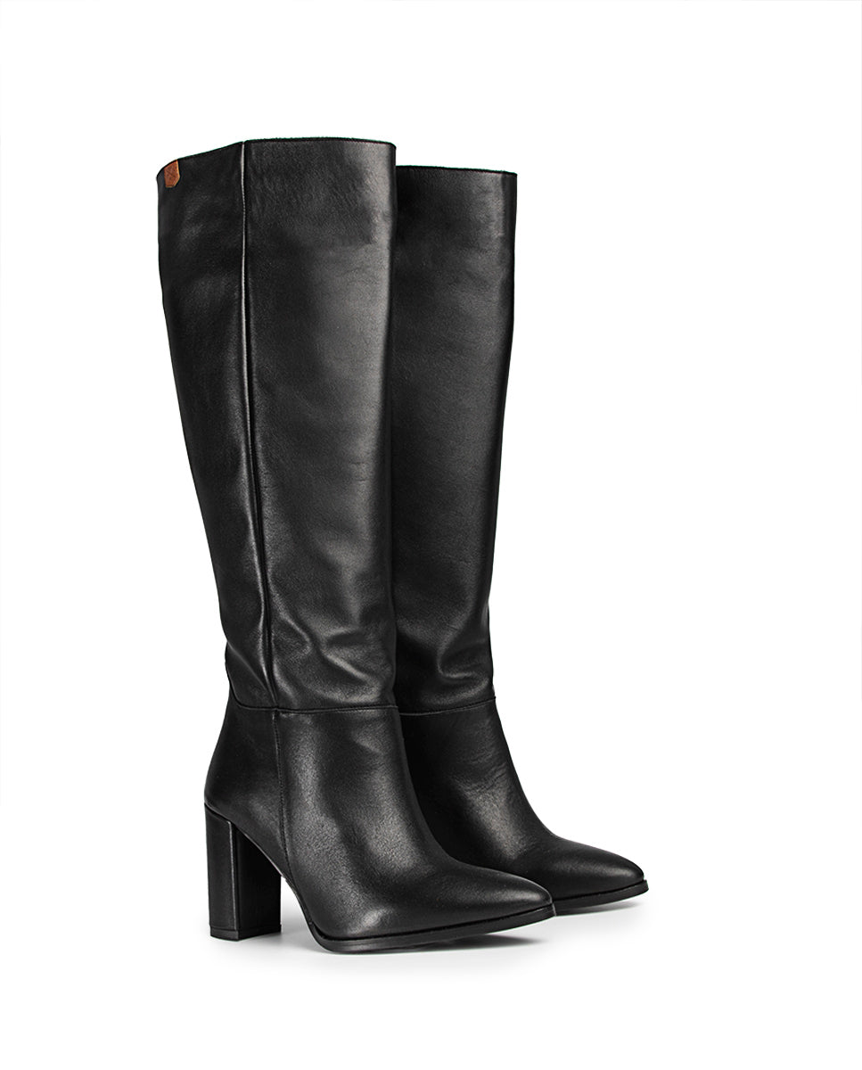 Bota Julieta Piel Negro