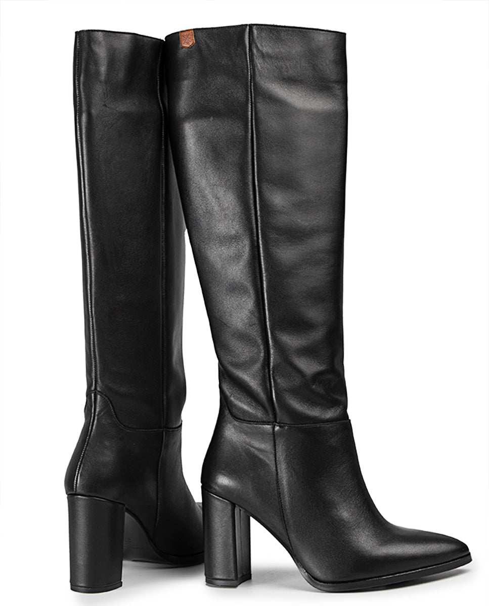 Bota Julieta Piel Negro