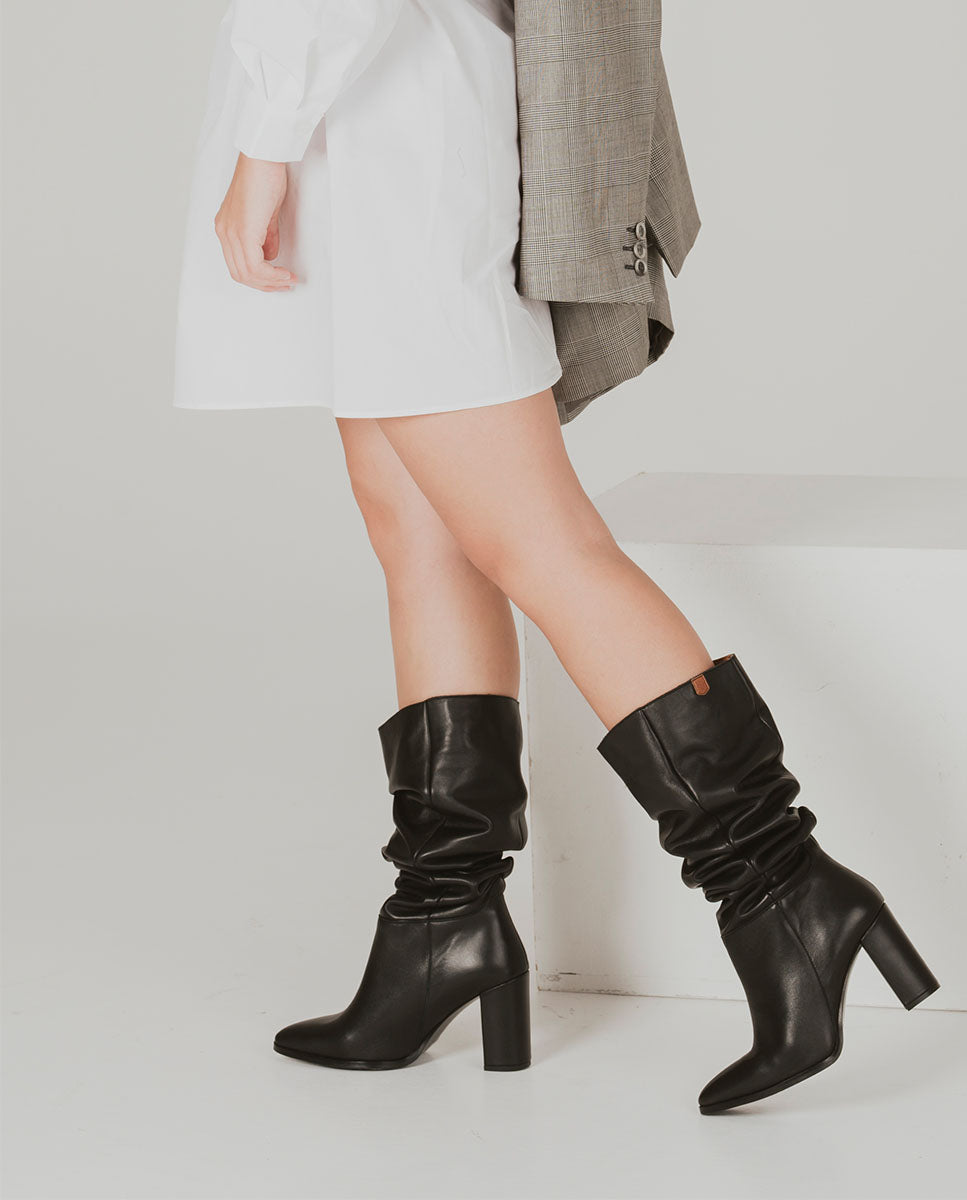 Bota Julieta Piel Negro