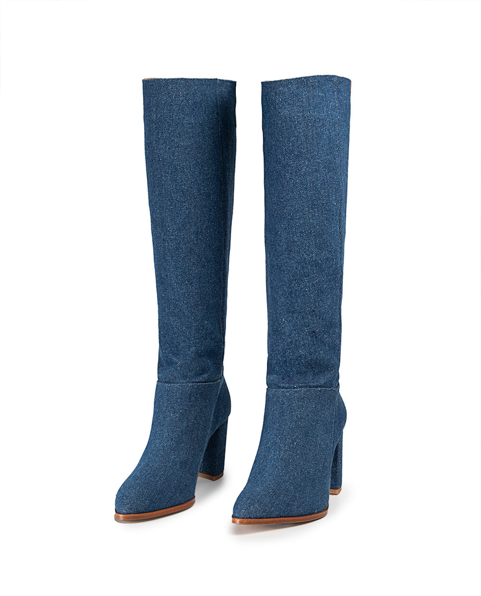 Bota Julieta Jeans Azul