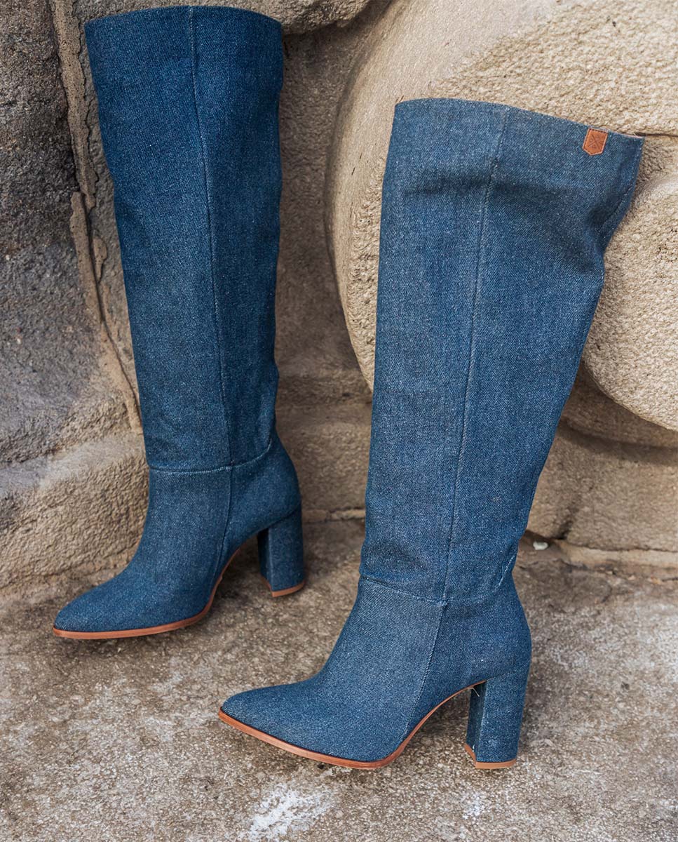 Bota Julieta Jeans Azul