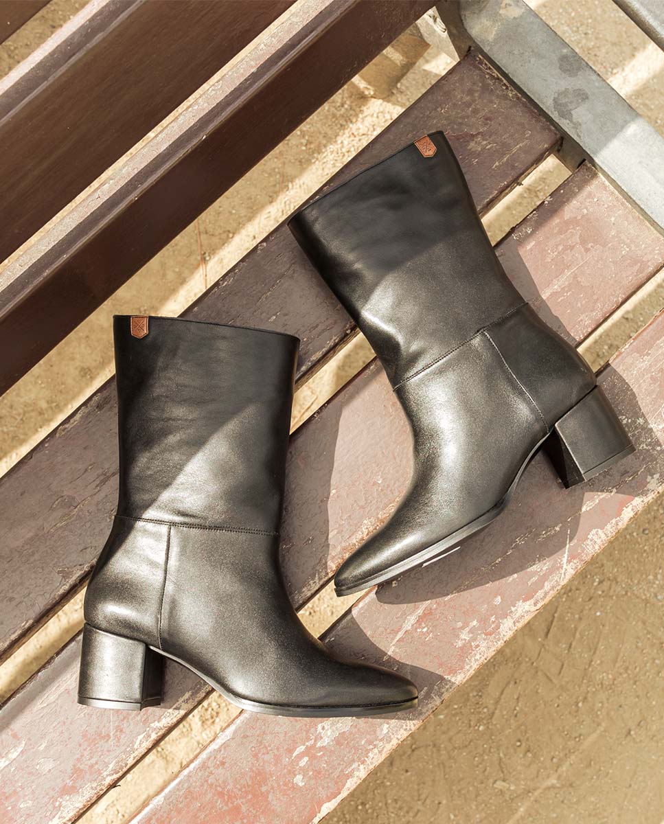 Bota Thais Piel Negro