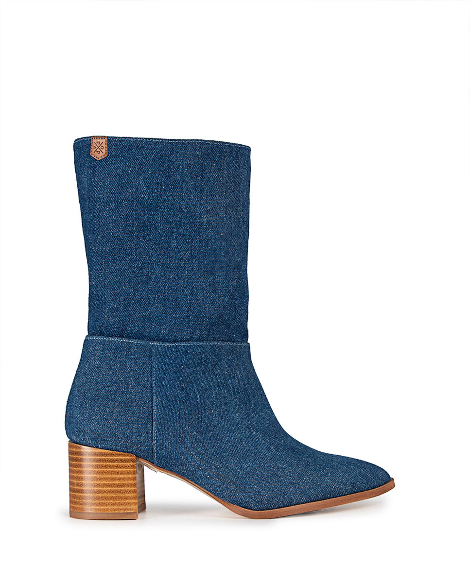 Bota Thais Jeans Azul