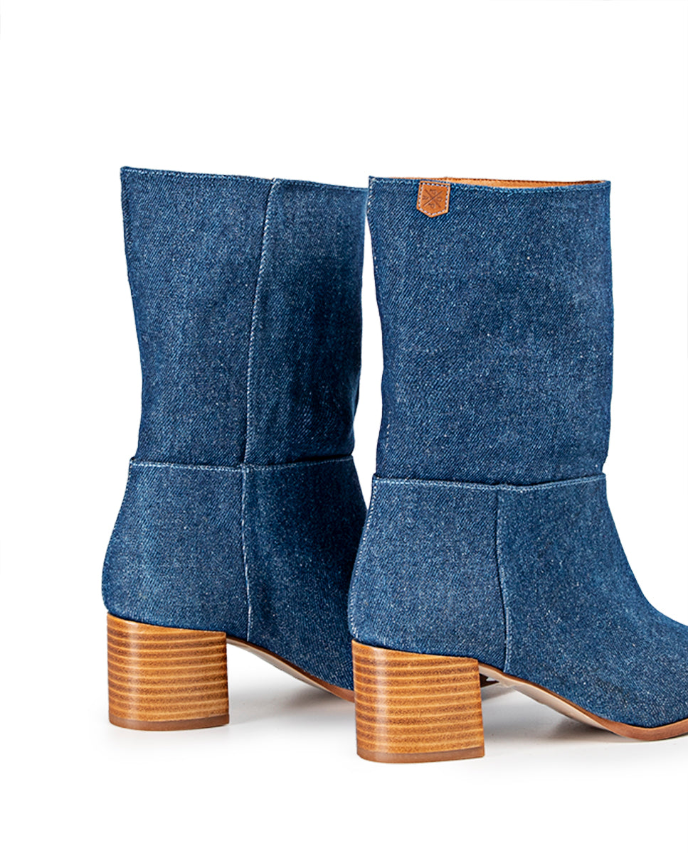 Bota Thais Jeans Azul