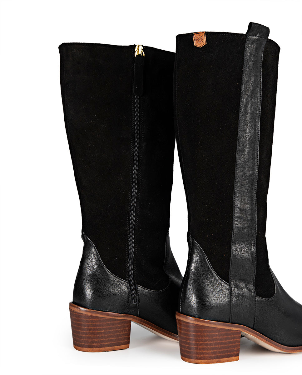 Bota Florence Piel Negro