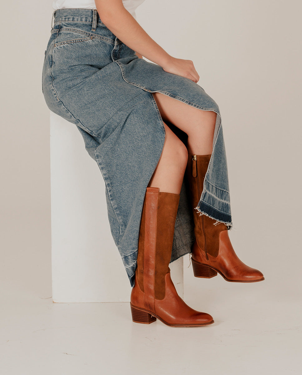 Bota Florence Piel Cuero