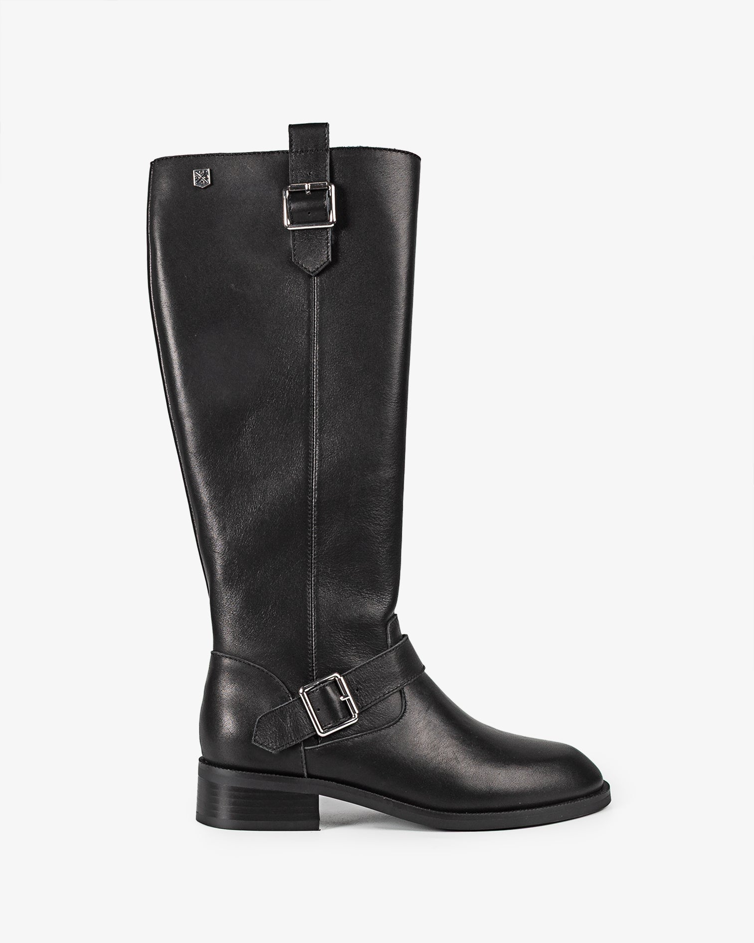 Botte haute en cuir noir kiliman