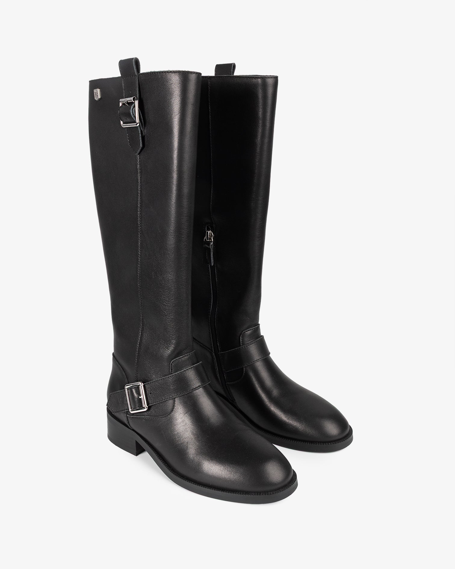 Bota Alta de Pele Negra kiliman