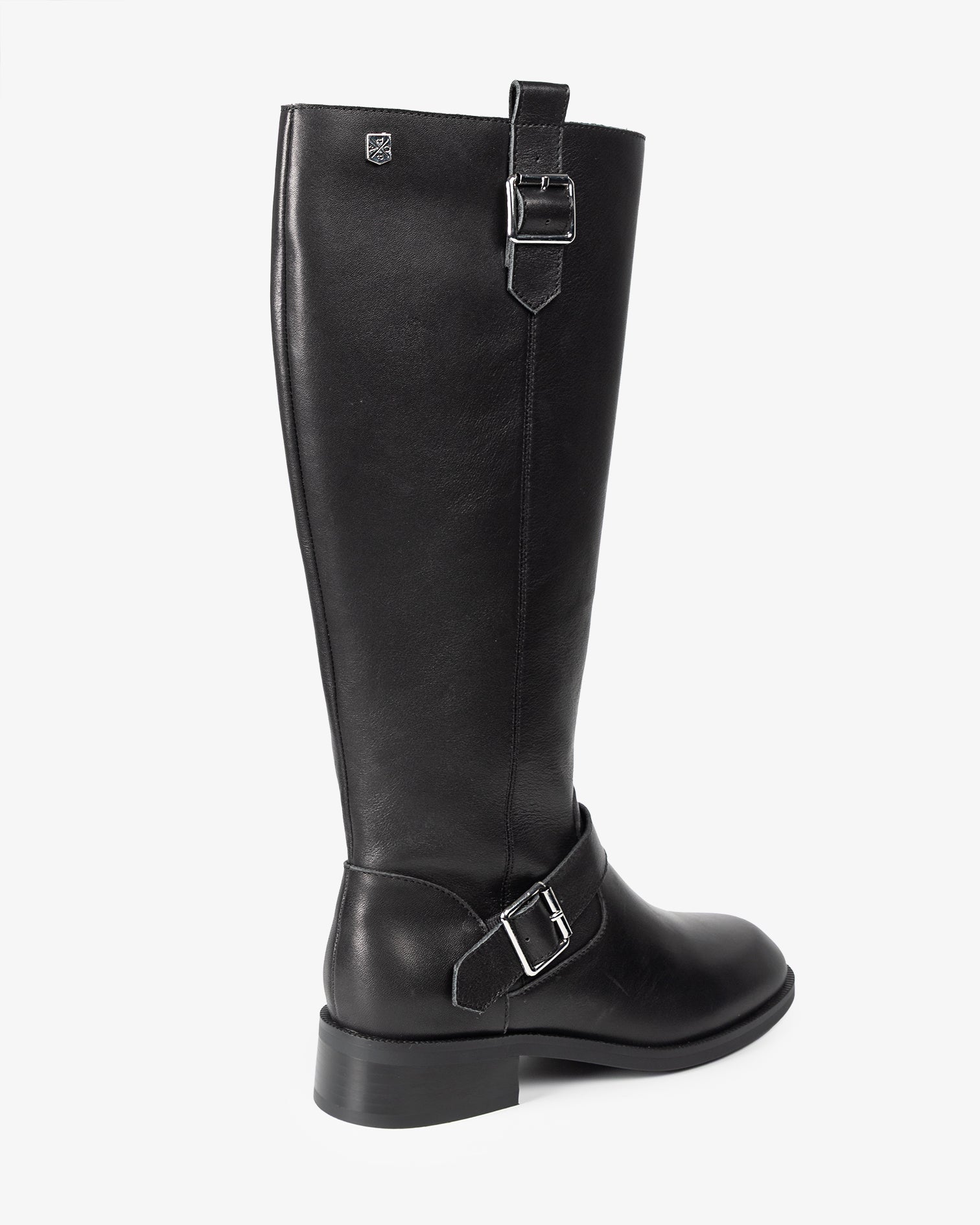 Bota Alta de Pele Negra kiliman