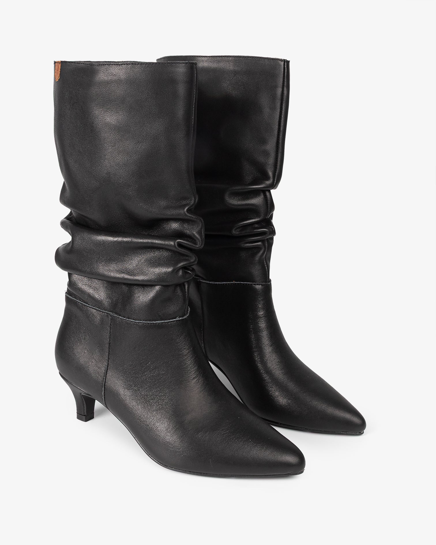 Bota Media de Piel Negra Nirvana