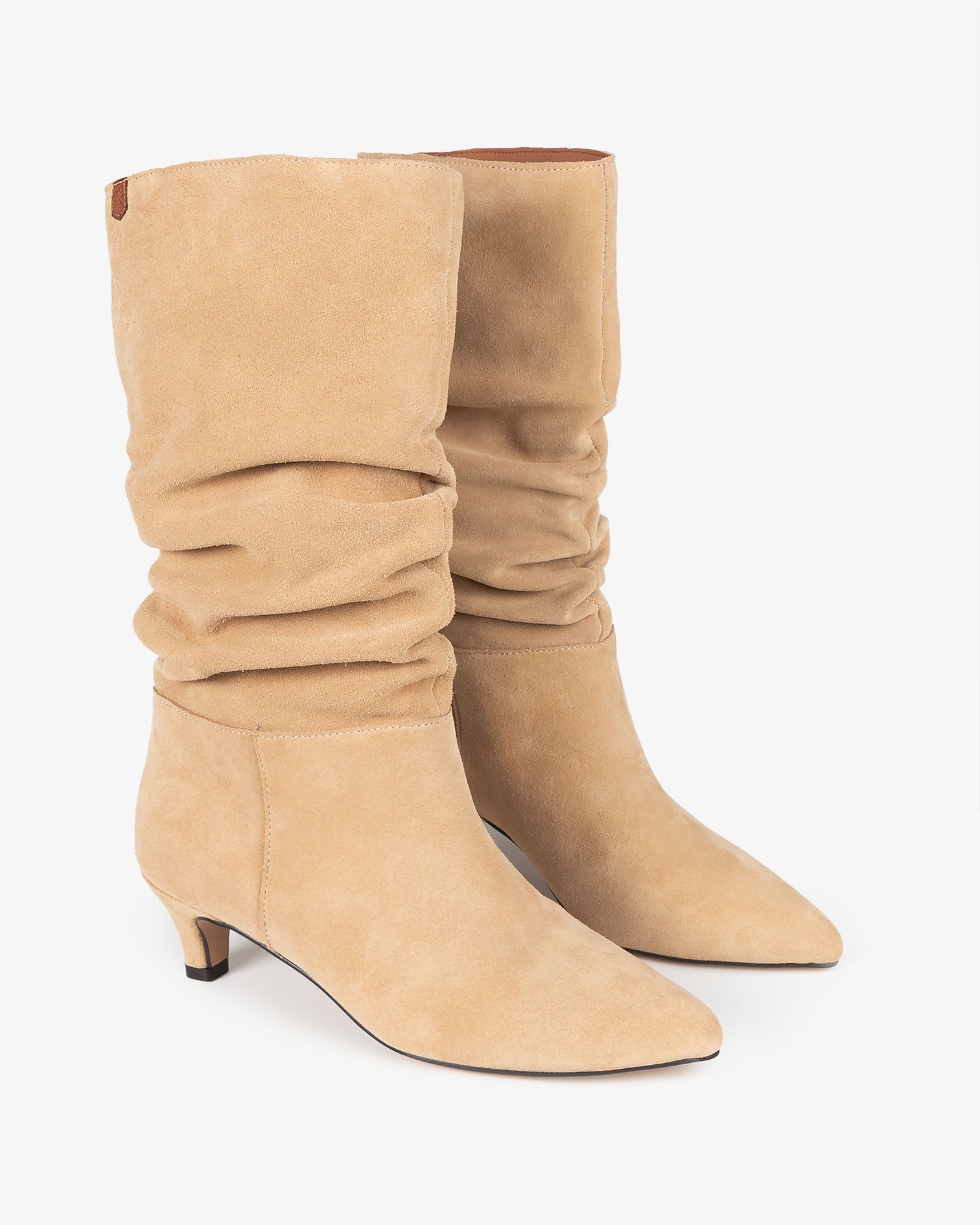 Bota Media de Piel Beige Nirvana