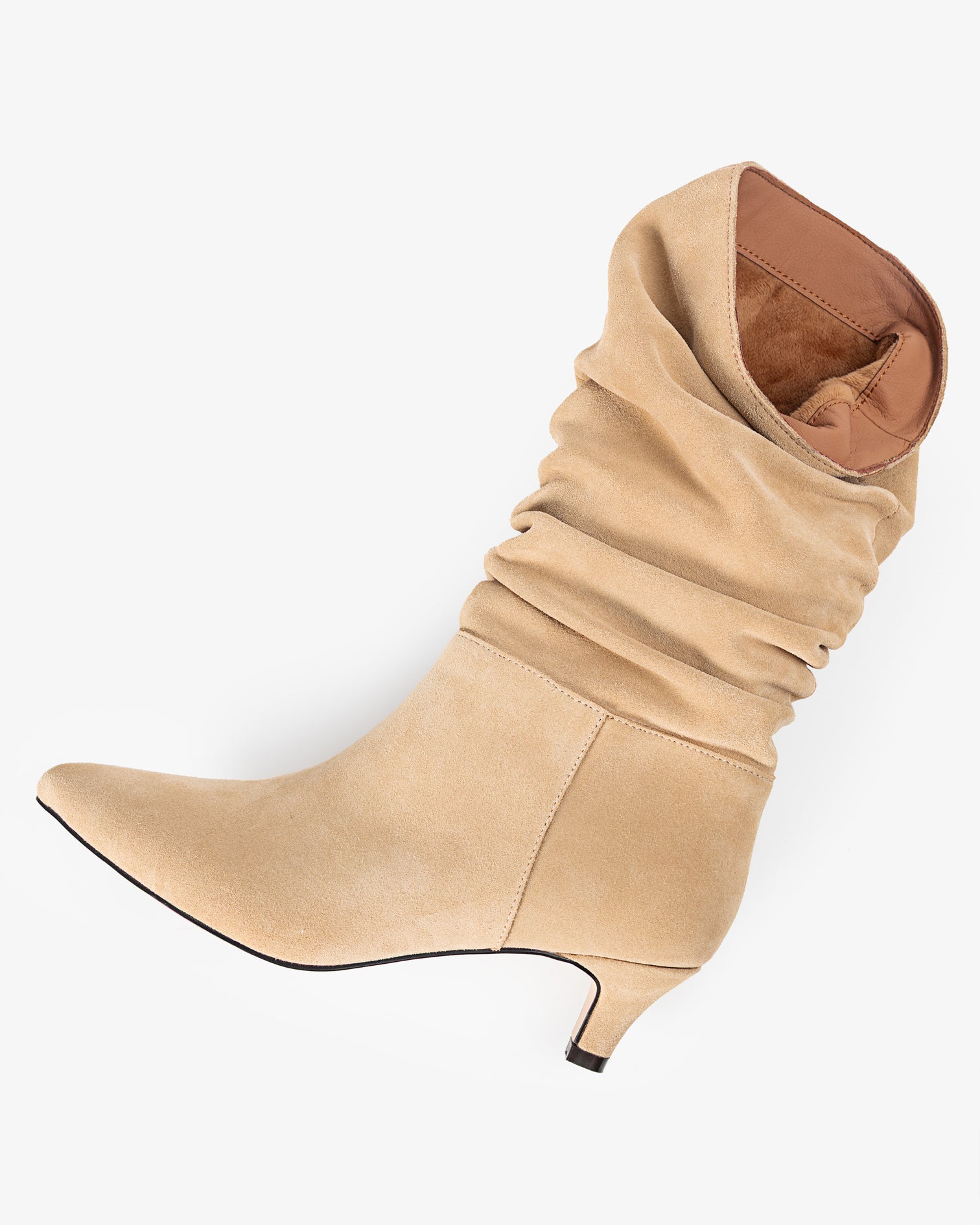 Bota Media de Piel Beige Nirvana