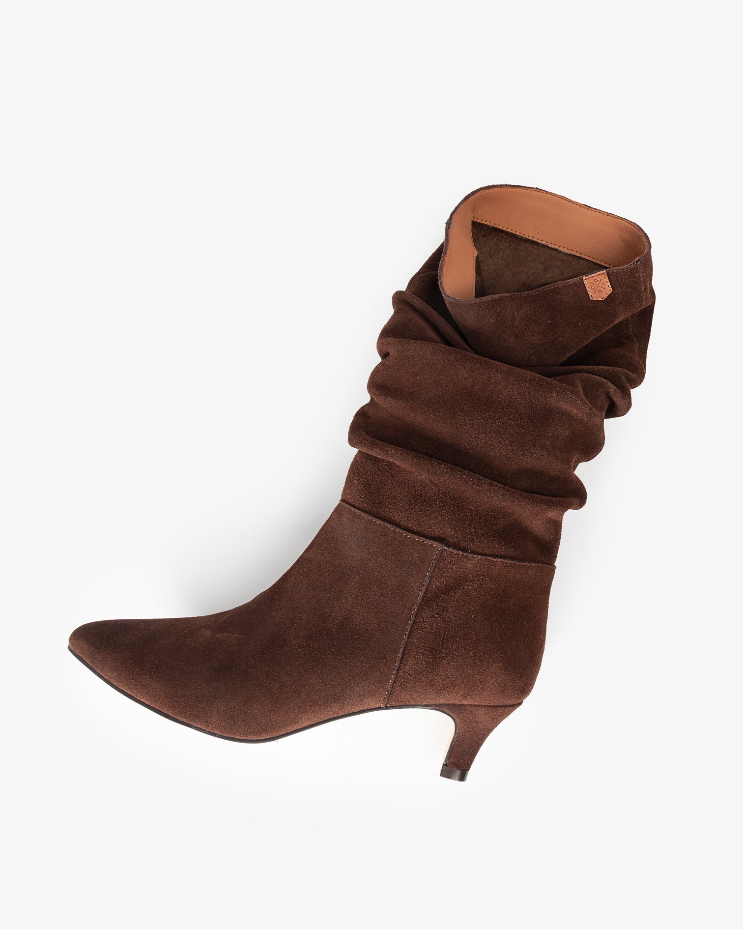 Bota Média de Pele Castanha Nirvana