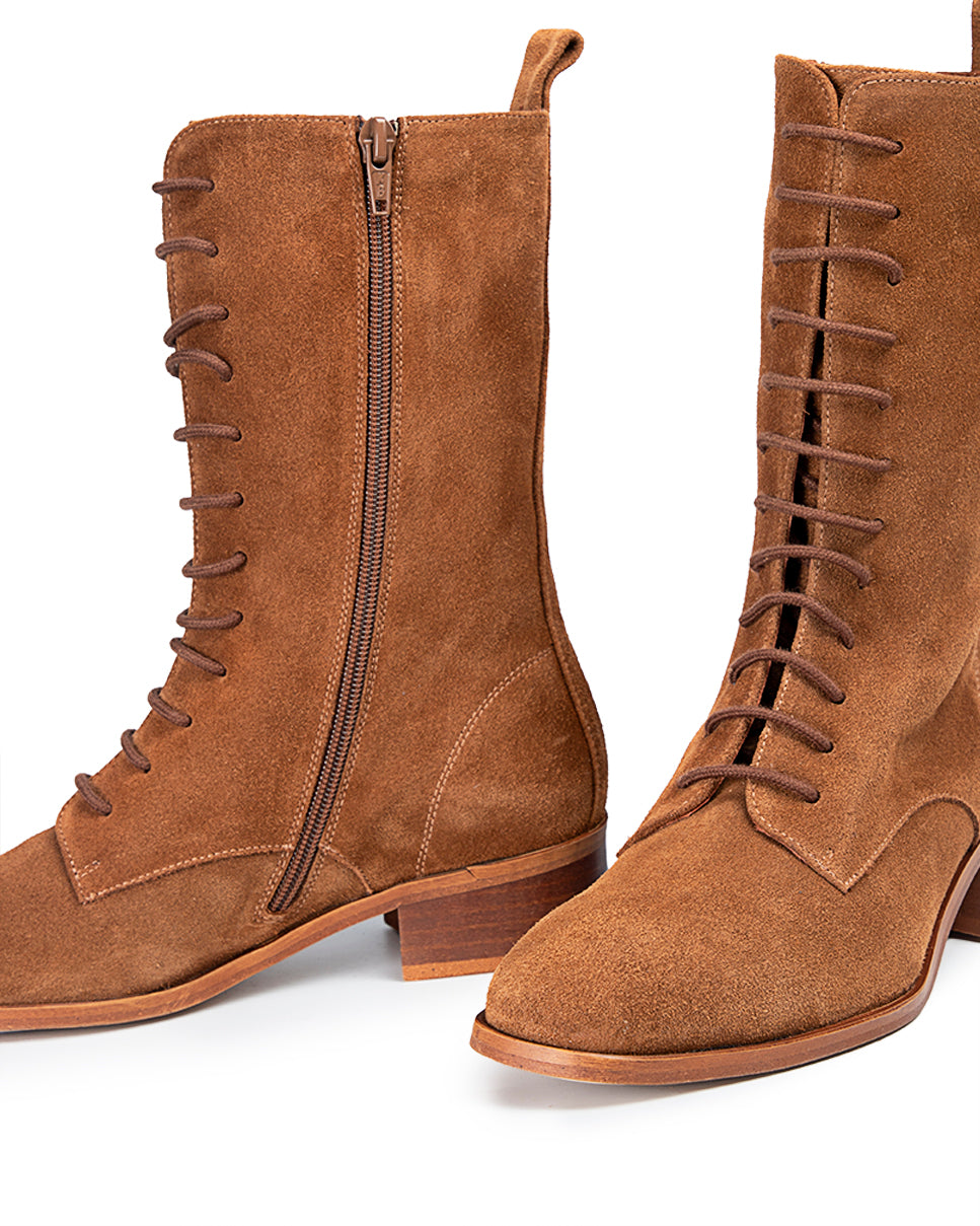 Bota Amanda Serraje Marrón