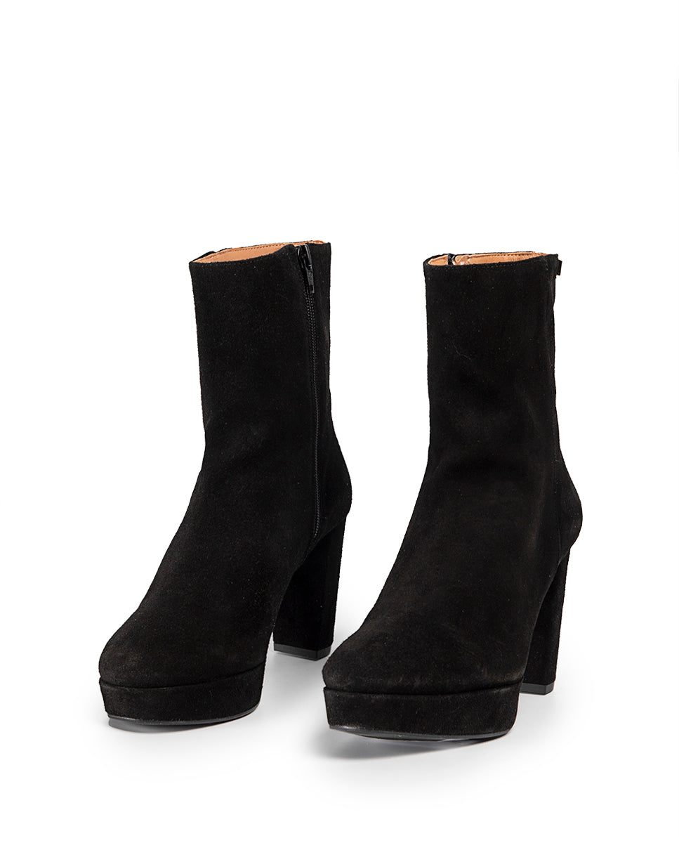 Botin Venus Serraje Negro