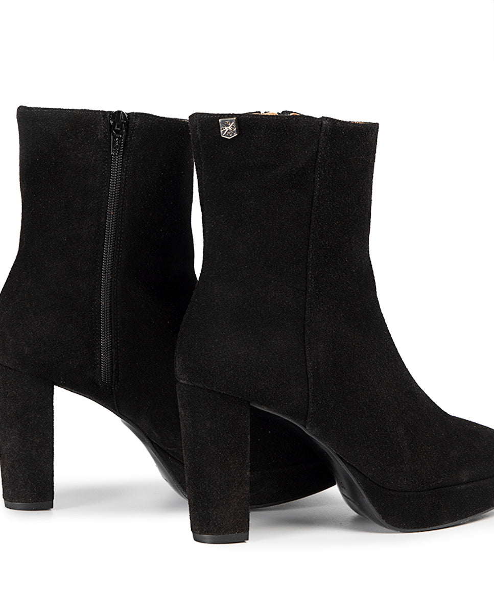 Botin Venus Serraje Negro