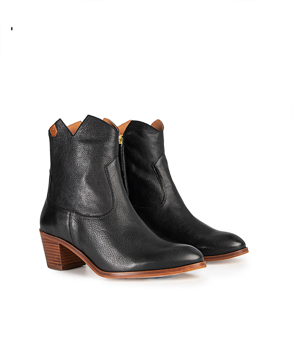 Botín Milan Piel Negro