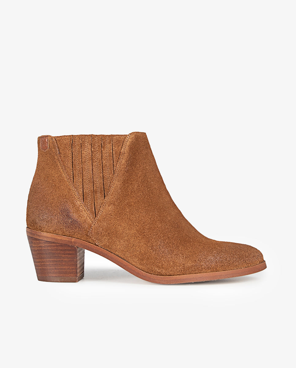 Clarisa Brown Leather High Heel Boot