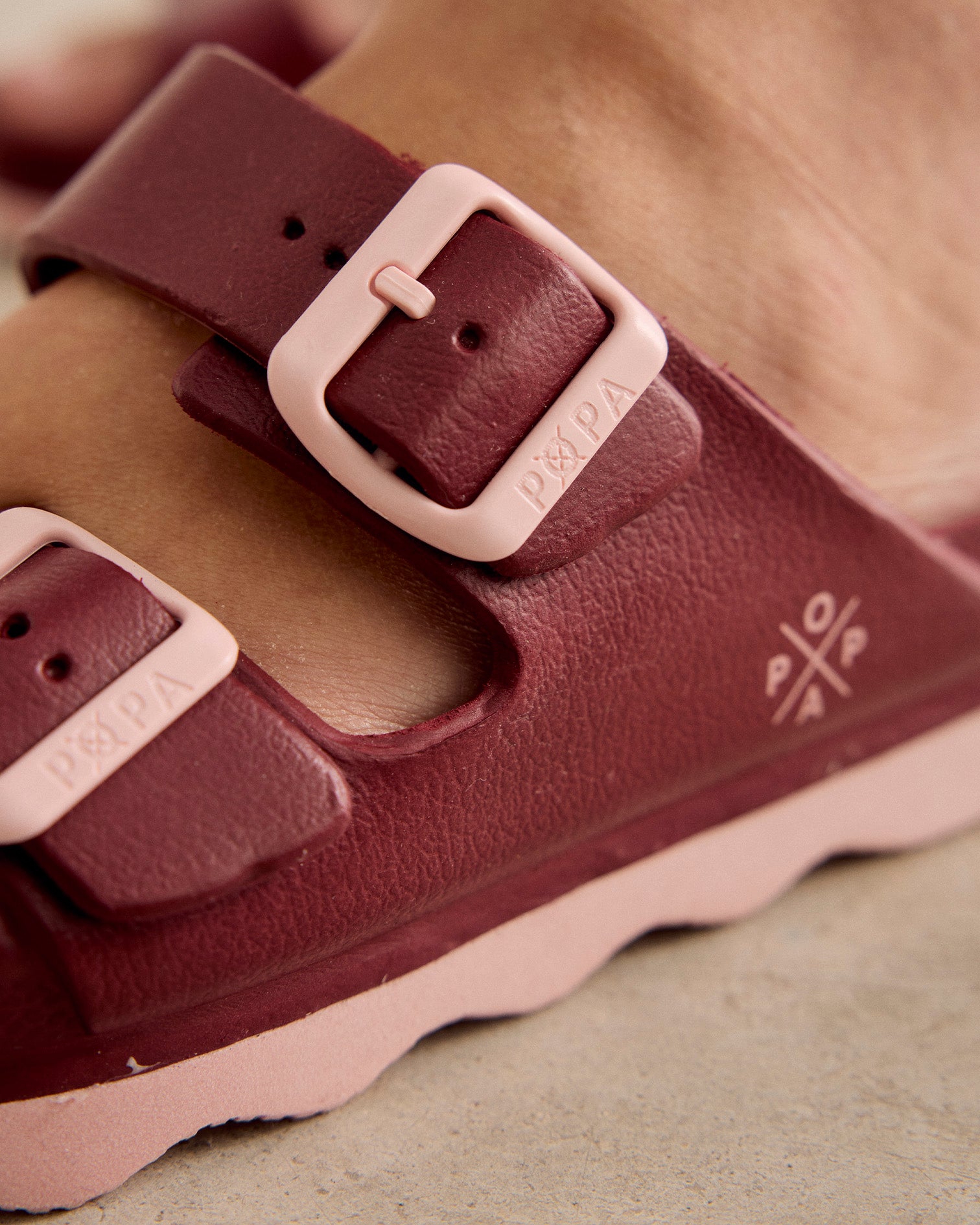 Claquettes d’eau femme Aqua Buye Bordeaux