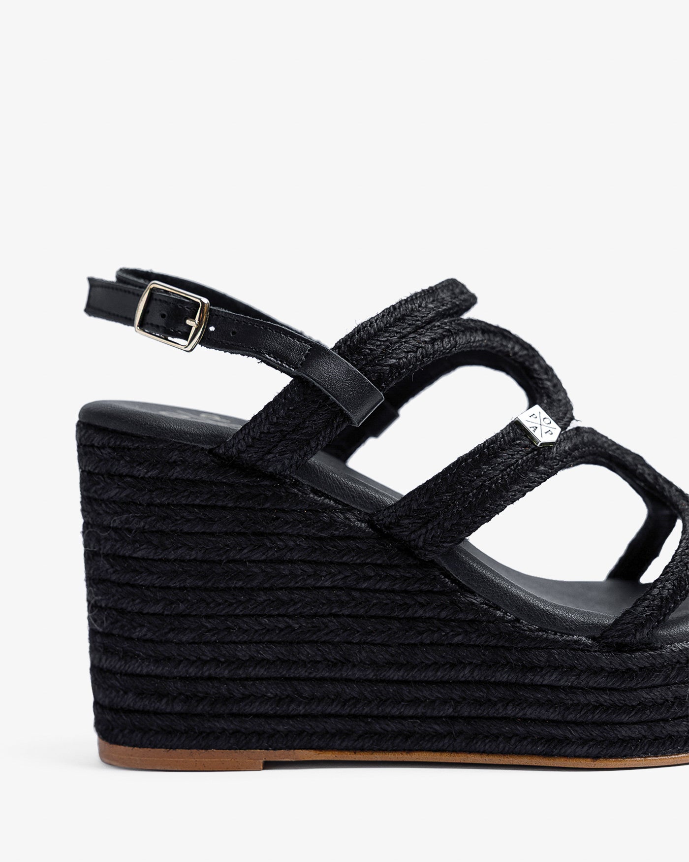 Cuña Ribera Yute Negro 35