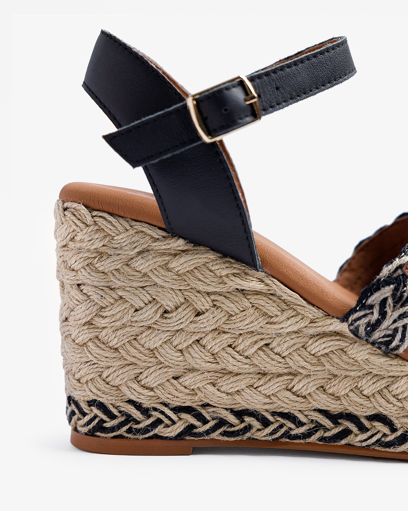 Cuña Avalo Yute Negro 35