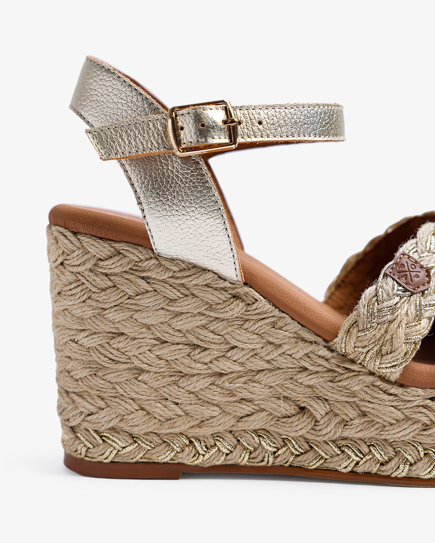 Cuña Avalo Yute Oro 35