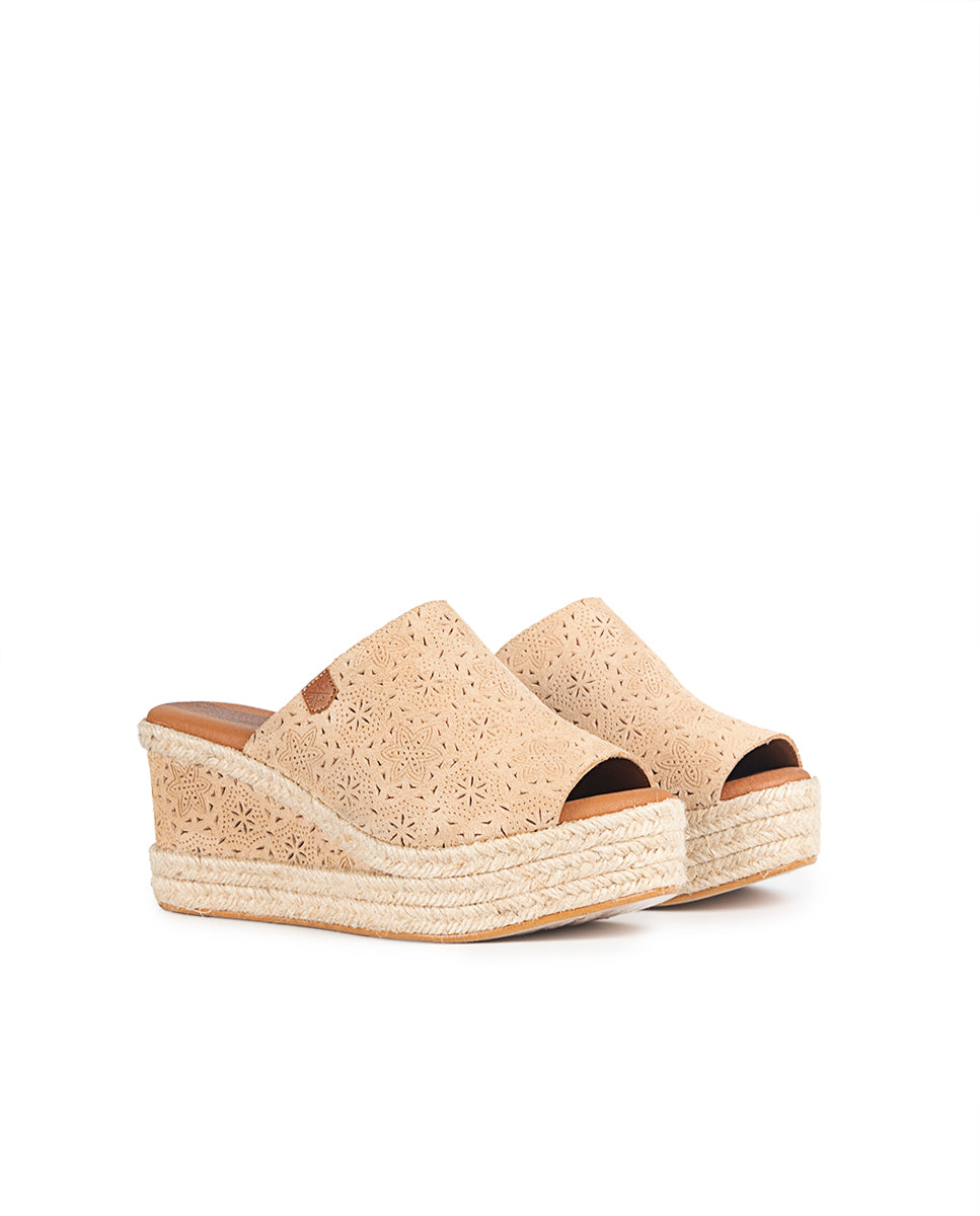 Gravura Bege em Arenito de Juta de Cunha Baixa