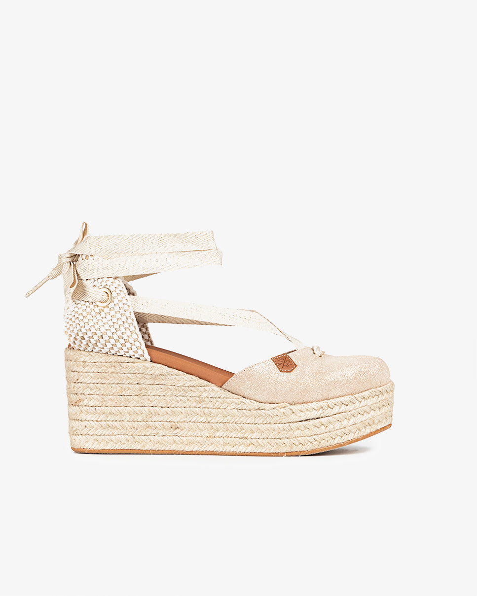 Low Tied Wedge Jute Muri Boreal Platinum