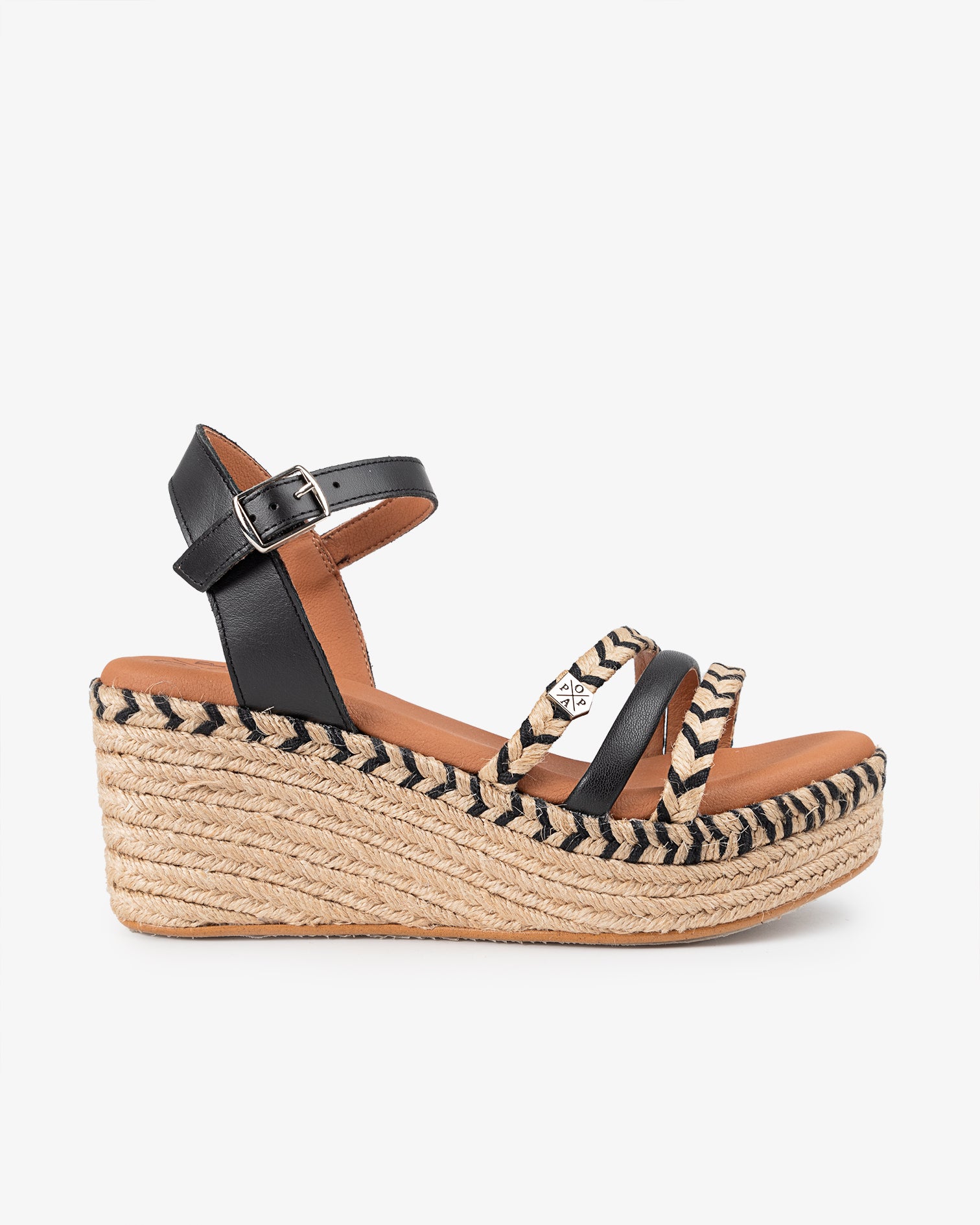 Cuña Baja Yute Albany Negro