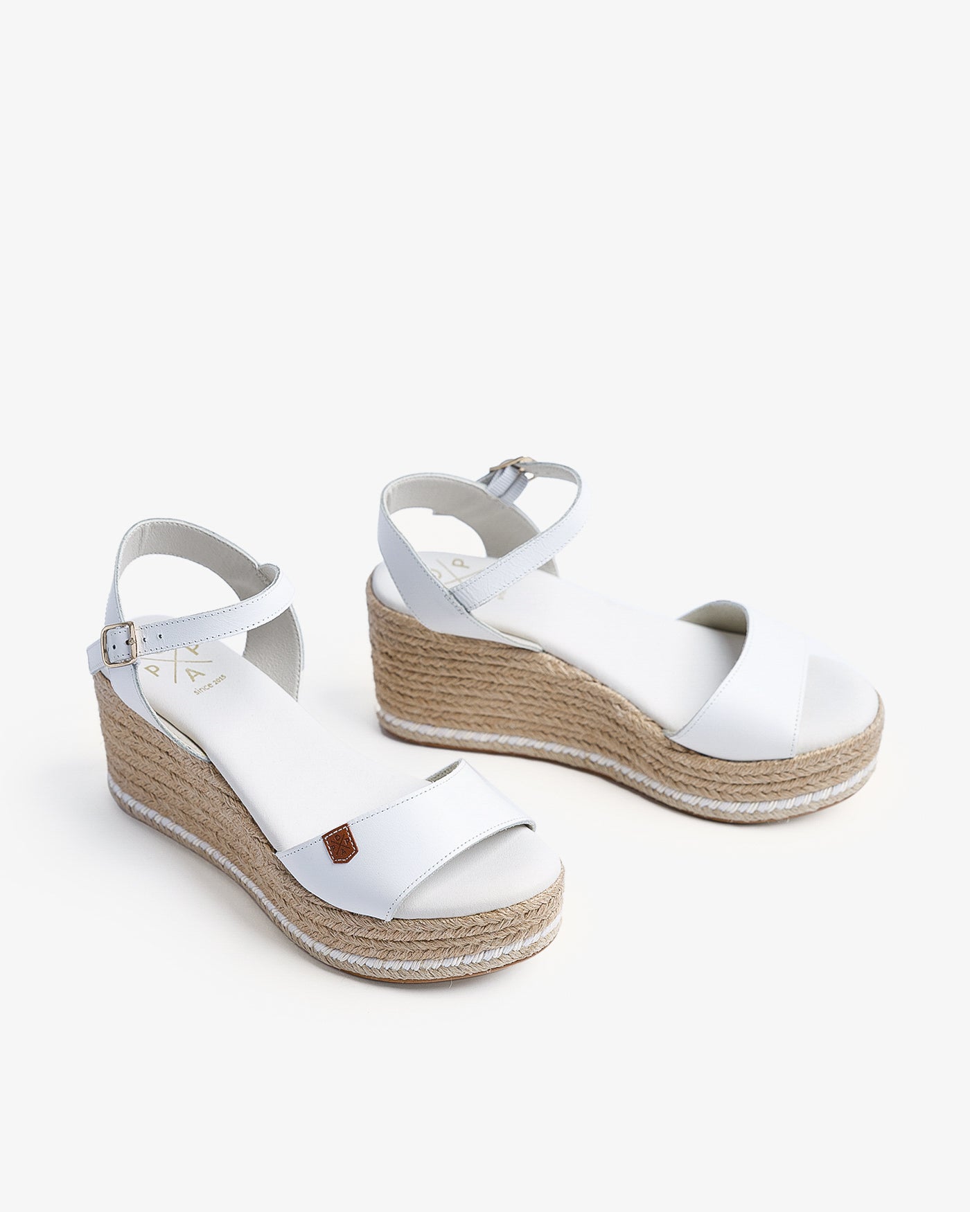 Cuña Arenal Piel Blanco 35