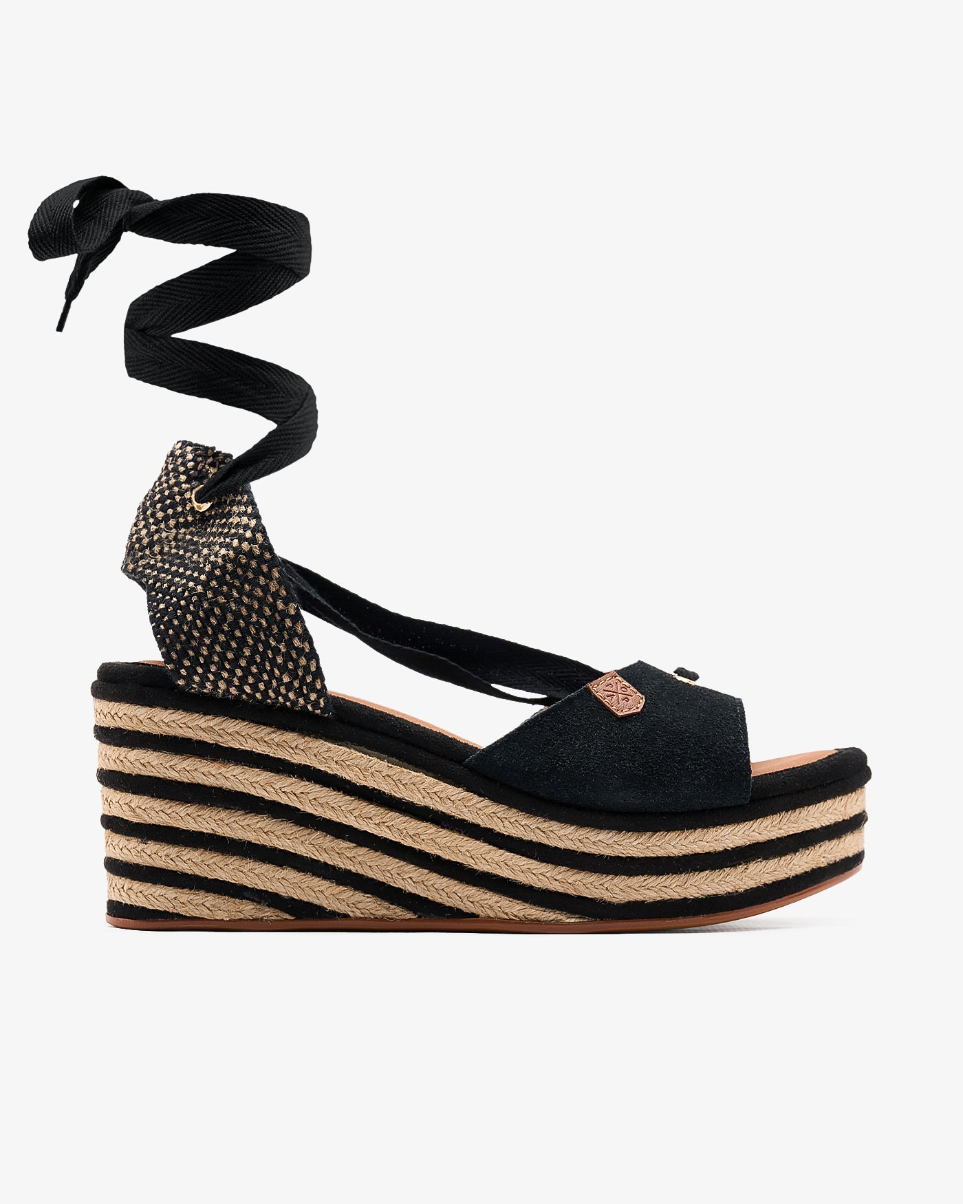 Cuña Valdes Serraje Negro 35