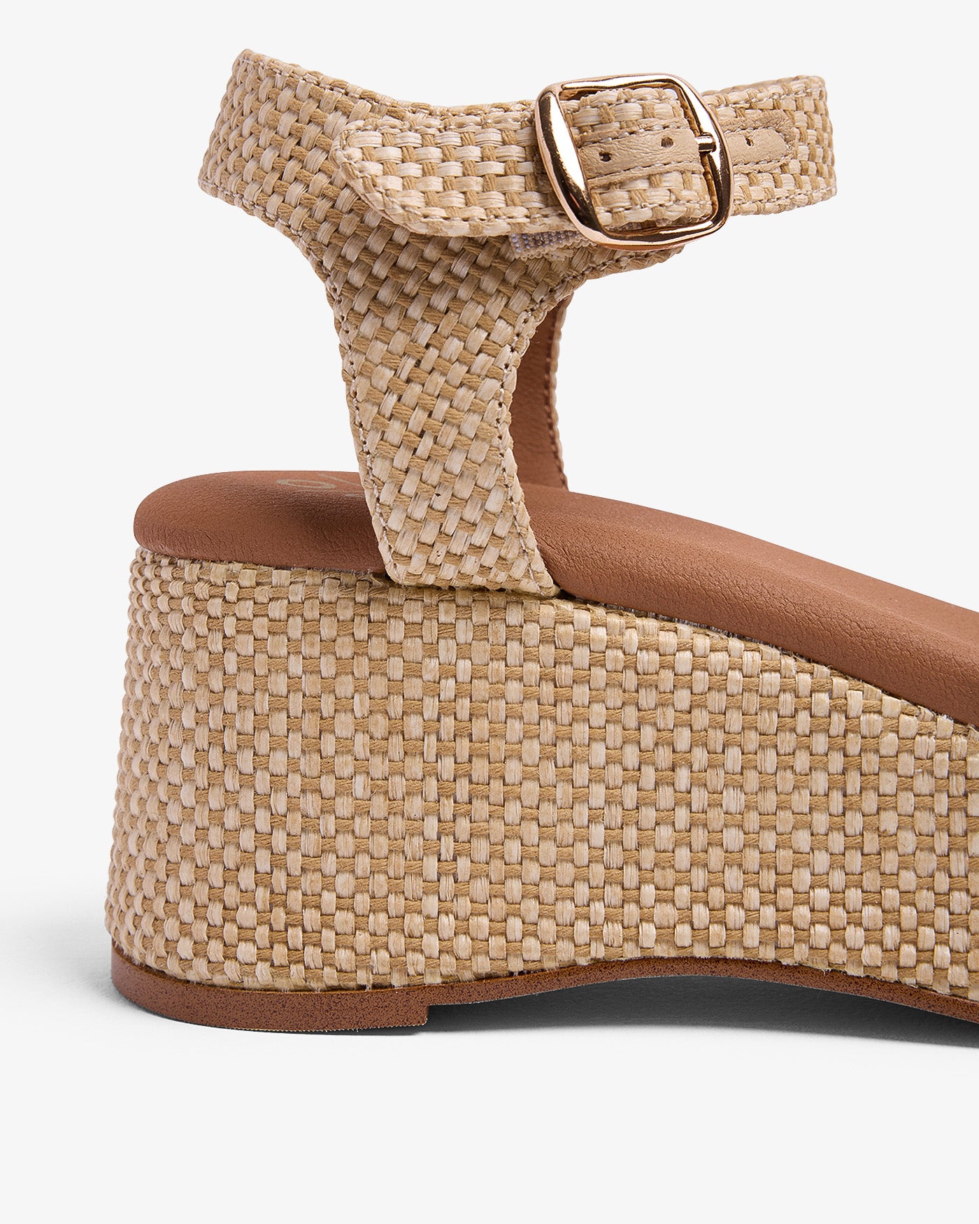 Cuña Muriel Rafia Beige 35