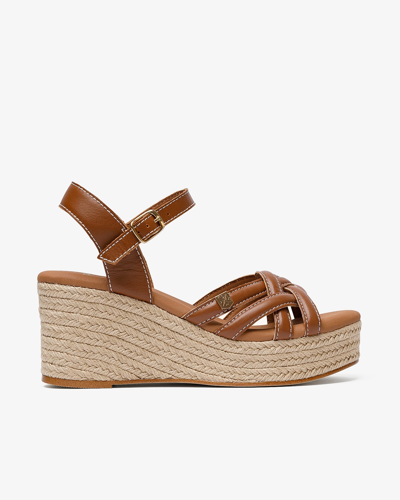 Cuña Marinha Tiras Cuero 35