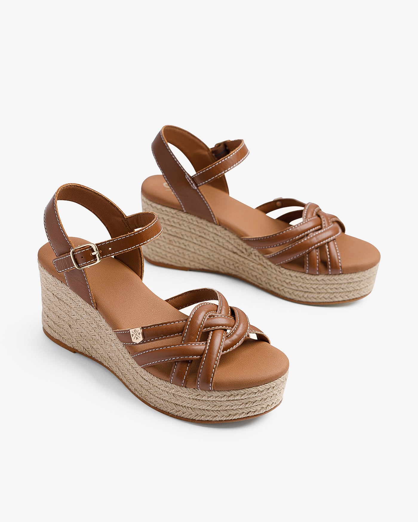 Cuña Marinha Tiras Cuero 35