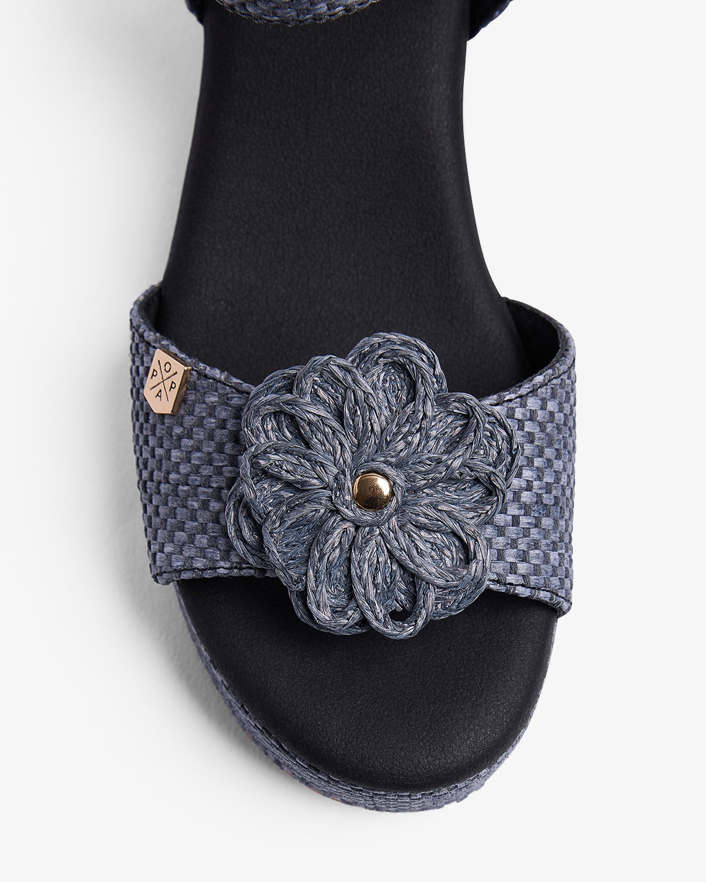 Cuña Arenal Rafia Negro 35