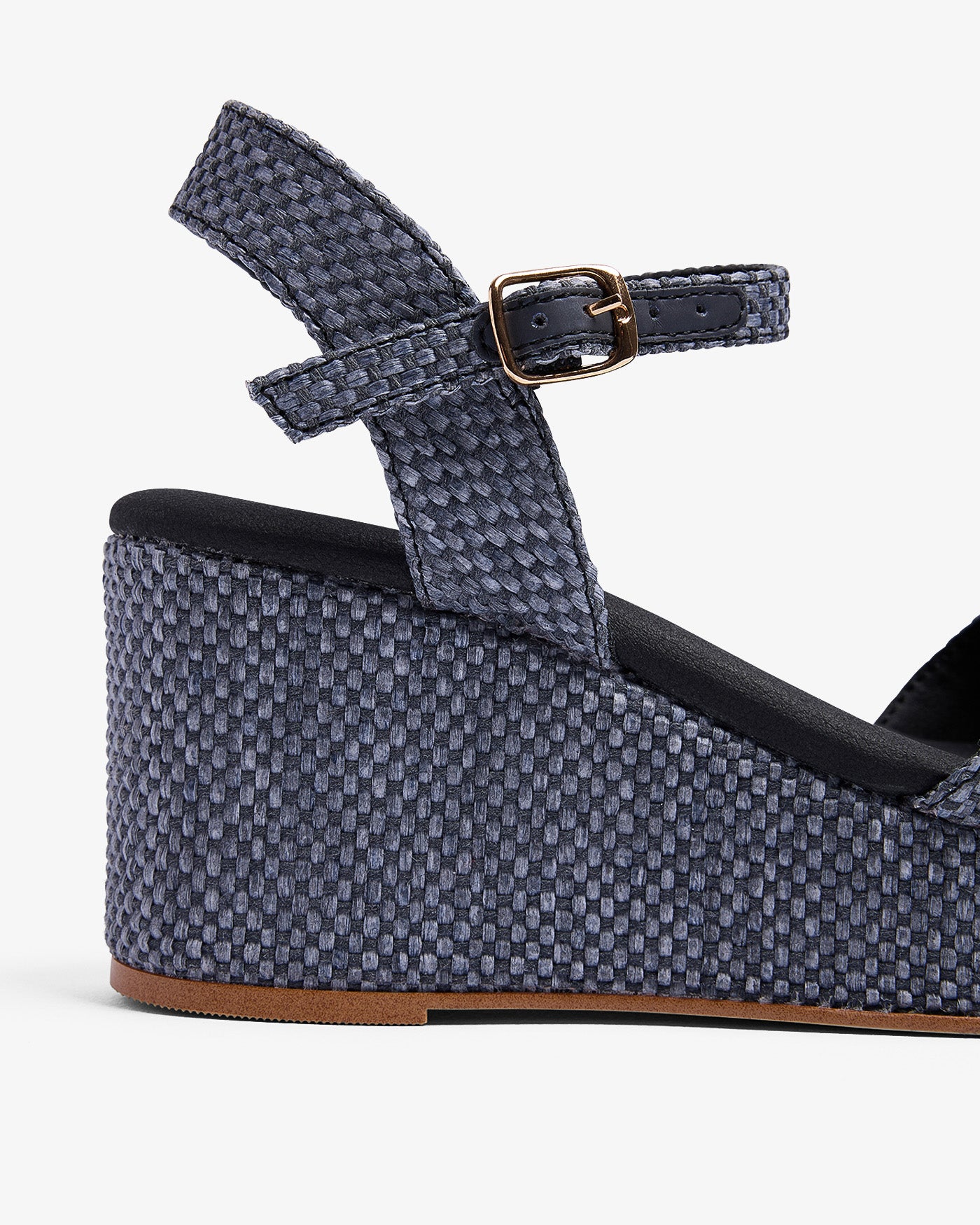 Cuña Arenal Rafia Negro 35