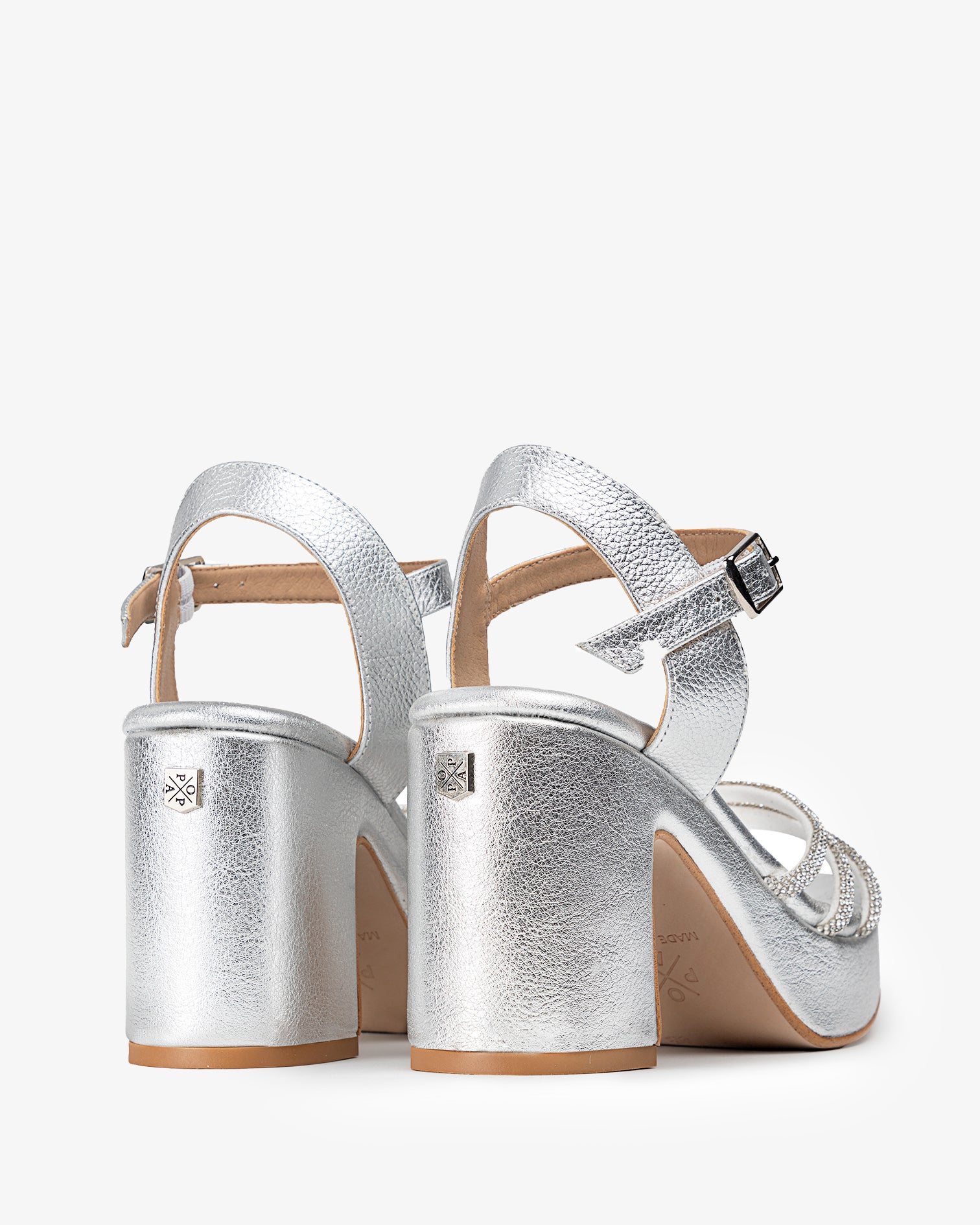 Sandália Plataforma Kuka Glow Prata