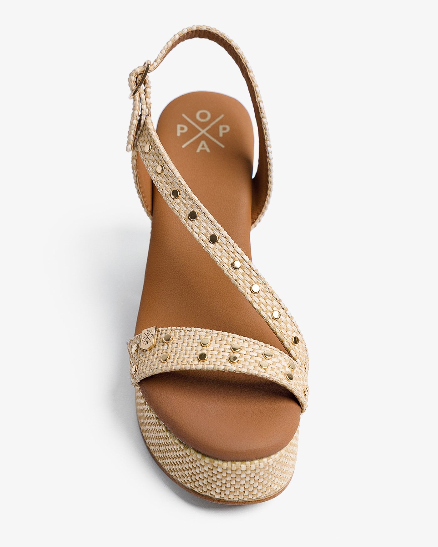 Sandalia Morlan Rafia Beige 35