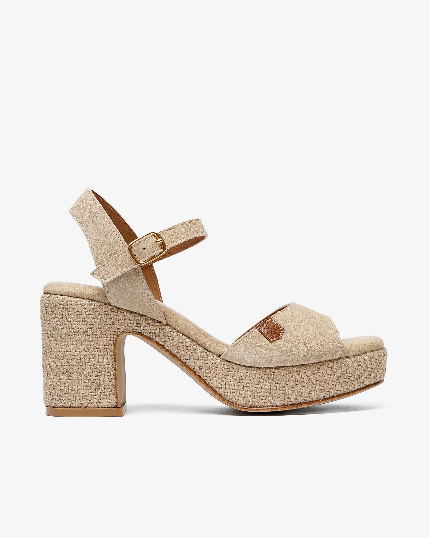 Sandalia Daira Serraje Beige 35