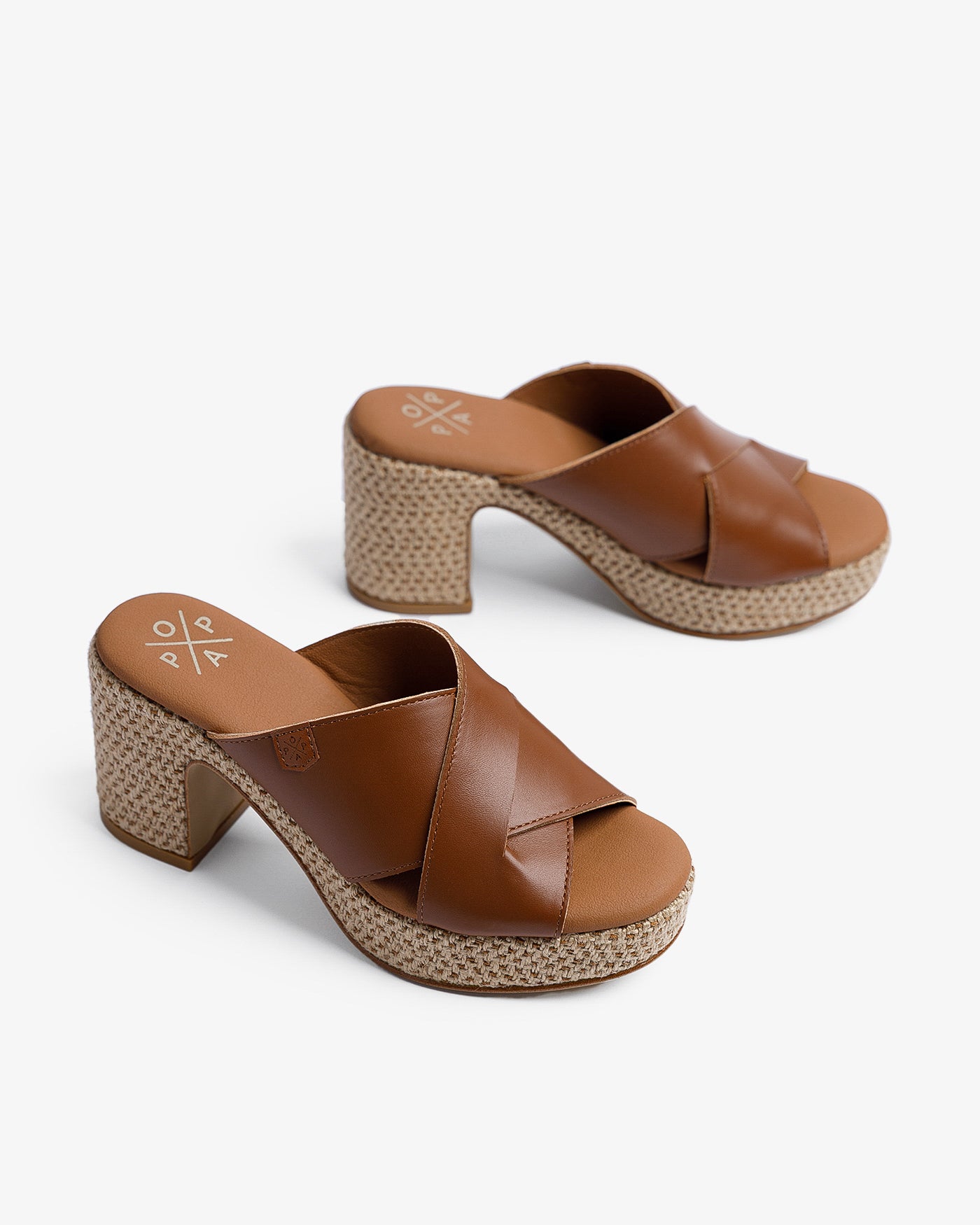 Sandalia Melibea Piel Cuero 35