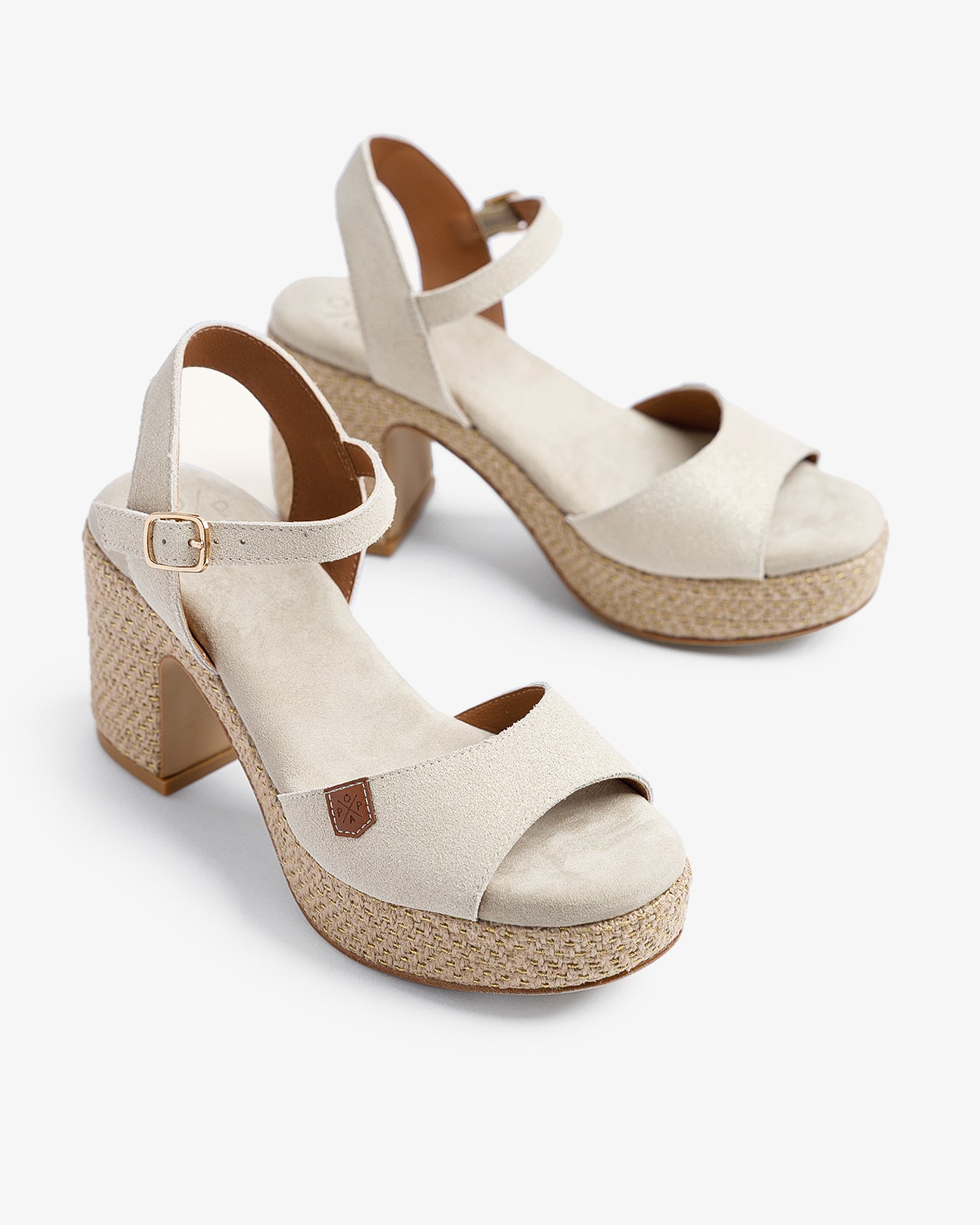 Sandalia Daira Rafia Oro Boreal 35