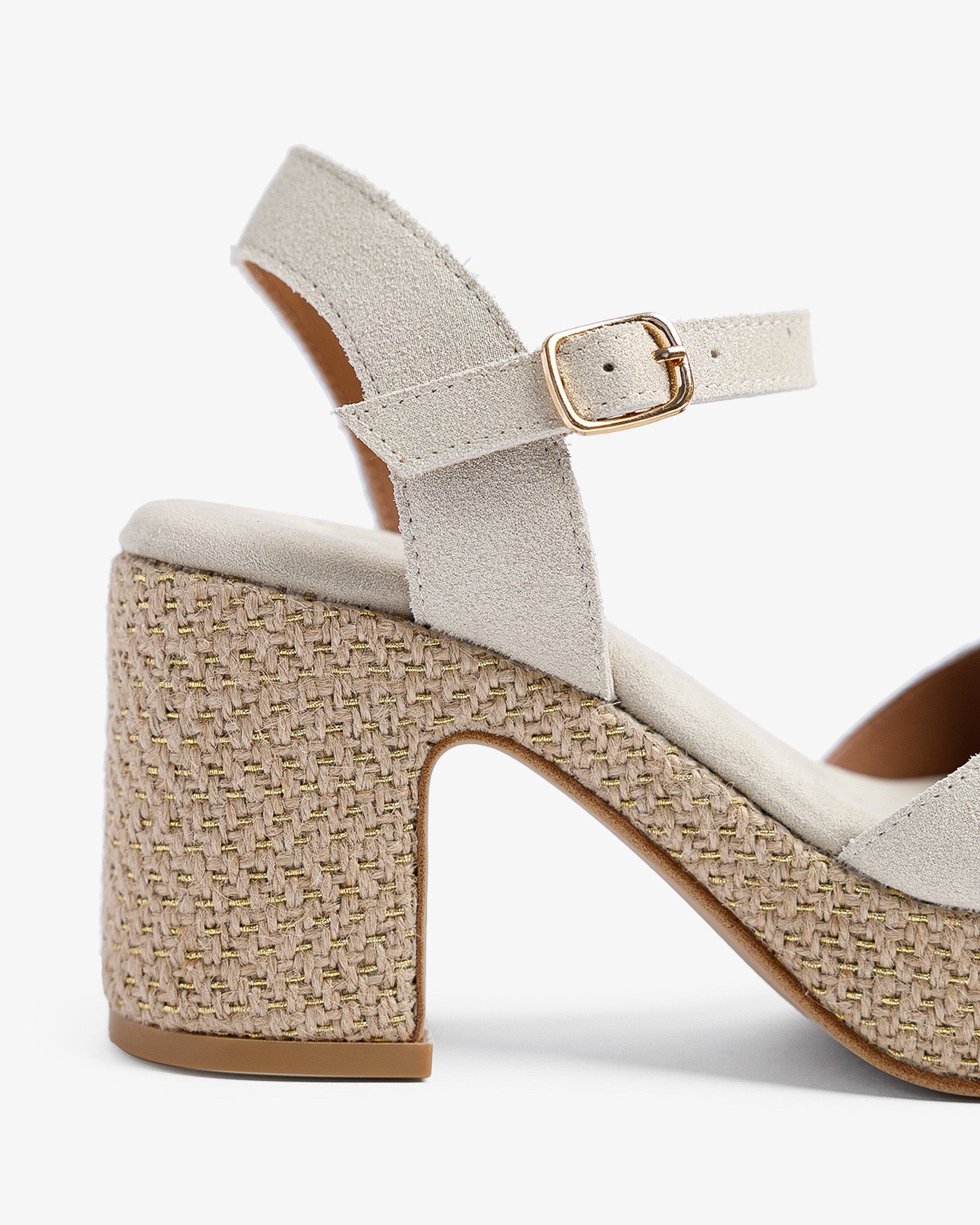 Sandalia Daira Rafia Oro Boreal 35